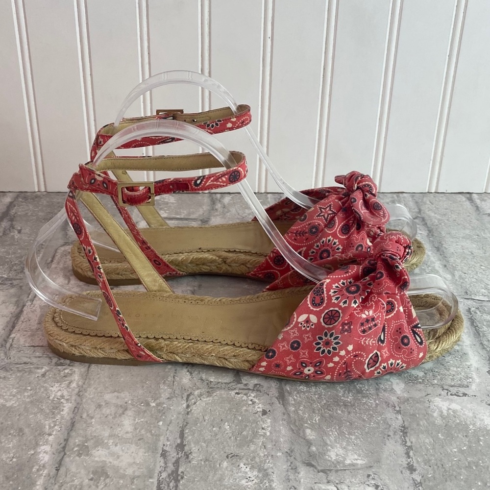 Charlotte Olympia bandana pink espadrille sandals